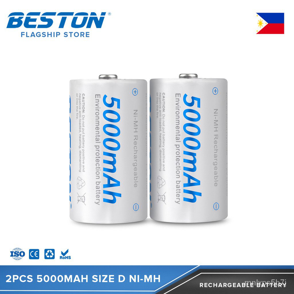 Beston Beststone 1.2V Rechargeable Battery Type C Flashlight Water ...