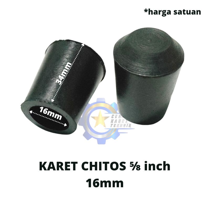 Chitos Rubber Feet/COP 5/8 inch 16mm/rubber Feet/Table Chair Shelf Feet ...