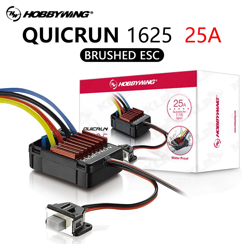 Hobbywing QuicRun 1060 60A ESC Brushato Per Auto RC 1:10 1:16 1:18