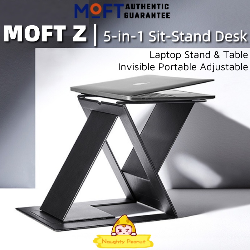 MOFT Z Foldable 5in1 SitStand Laptop Desk For Laptop Tablets/Portable Foldable Height