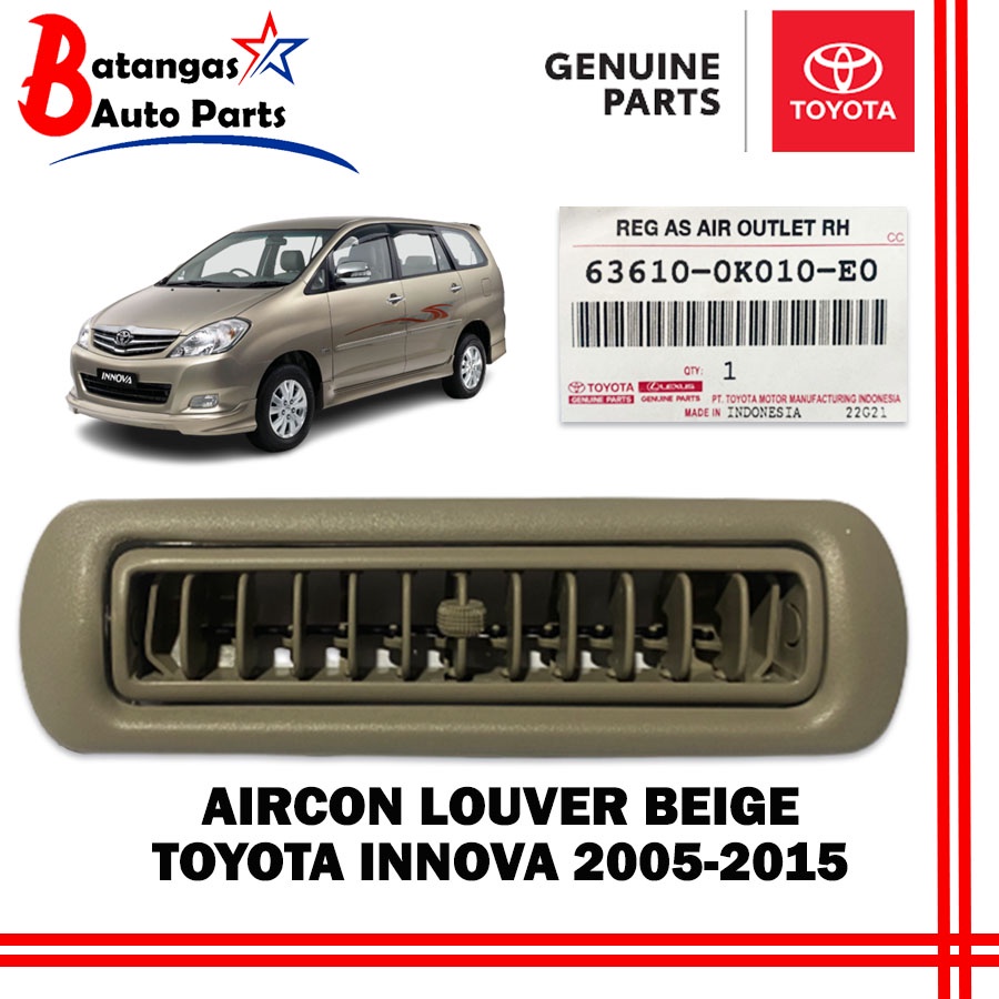 GENUINE Aircon Vent Toyota Innova 2005-2015 Aircon Outlet Aircon Louver ...