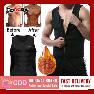 Men Waist Trainer Vest for Weightloss Hot Neoprene Corset Body Shaper  Zipper Sauna Tank Top Workout Shirt (3XL, Black Neoprene Slimming Vest) :  : Sports & Outdoors