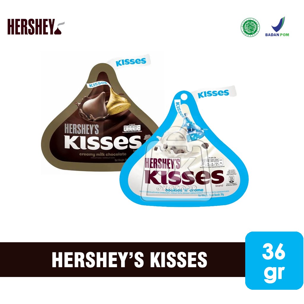 Hersheys Kisses Chocolate/Cookies n Cream/Milk Chocolate/Hersheys