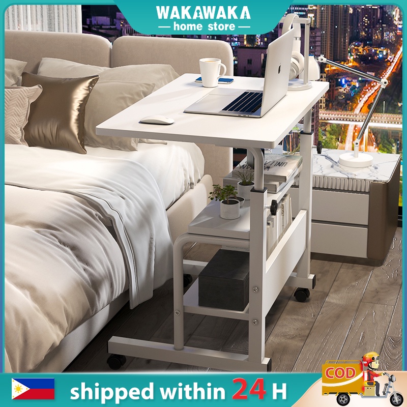 [Movable] [Adjustable Height] Laptop Table Bedside Table Small Table