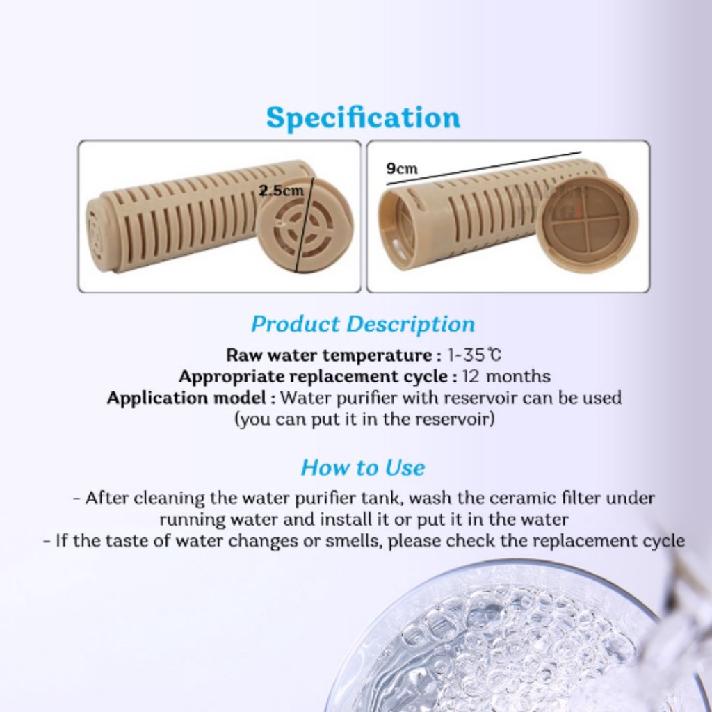 [Coway] Fresh Kit Ceramic Antibacterialalas Coway Cosway Villaem Sensor ...