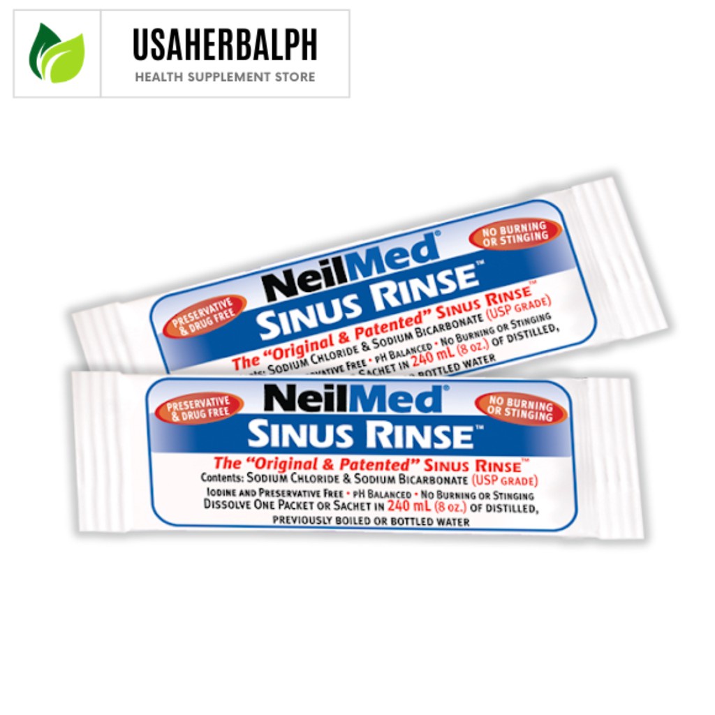 NeilMed, The Original & Patented Sinus Rinse Premixed Packets | Shopee ...