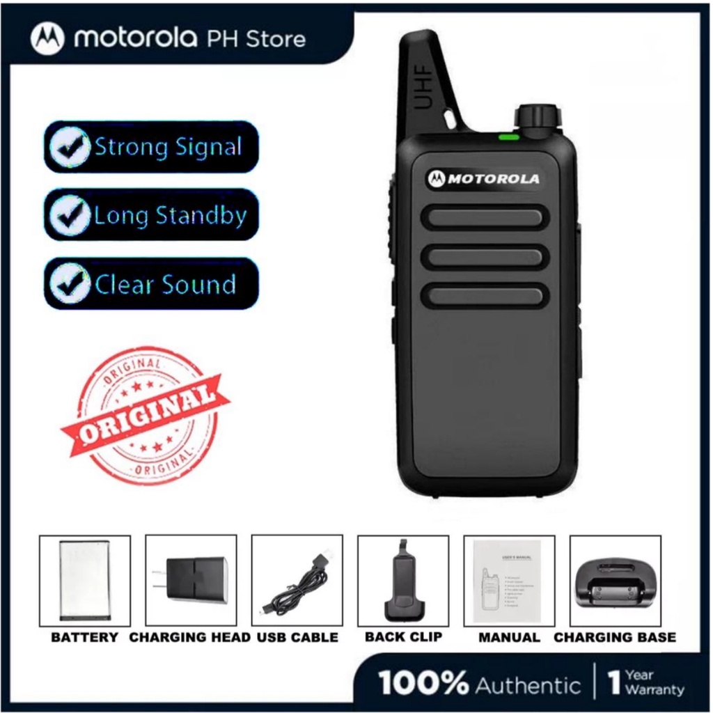 Motorola Radio C1 Walkie Talkie Long Range 10KM UHF 400470MHz Two Way