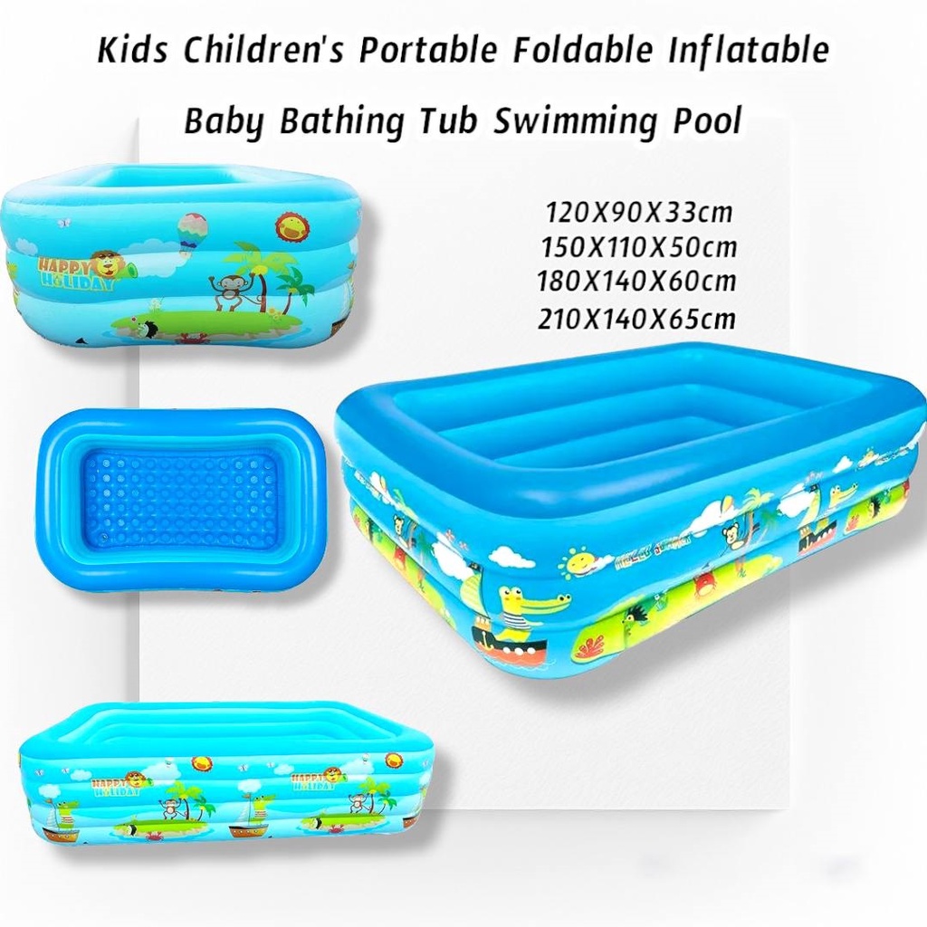 Kids-Family inflatable swimming pool baby inflatable bathtub children ...