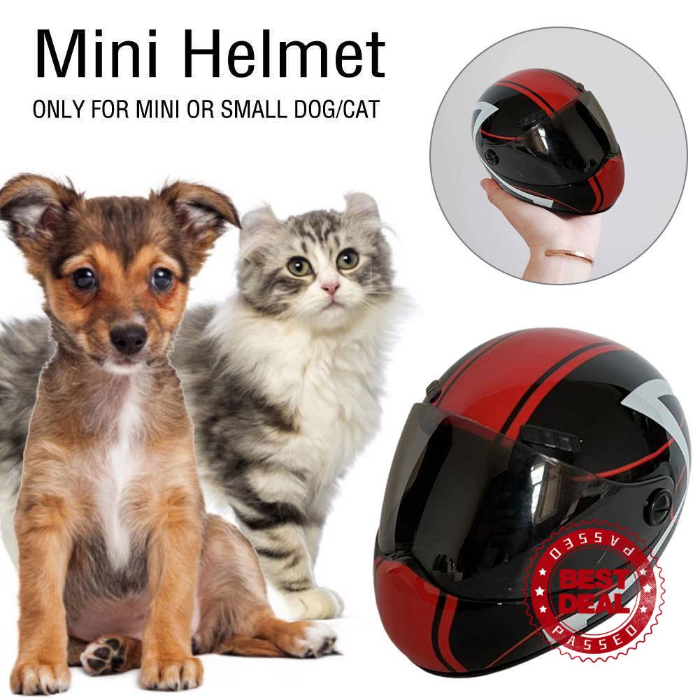 Veromoda Mini Pets Motorcycle Helmet Safety Small Little Dogs Biker ...