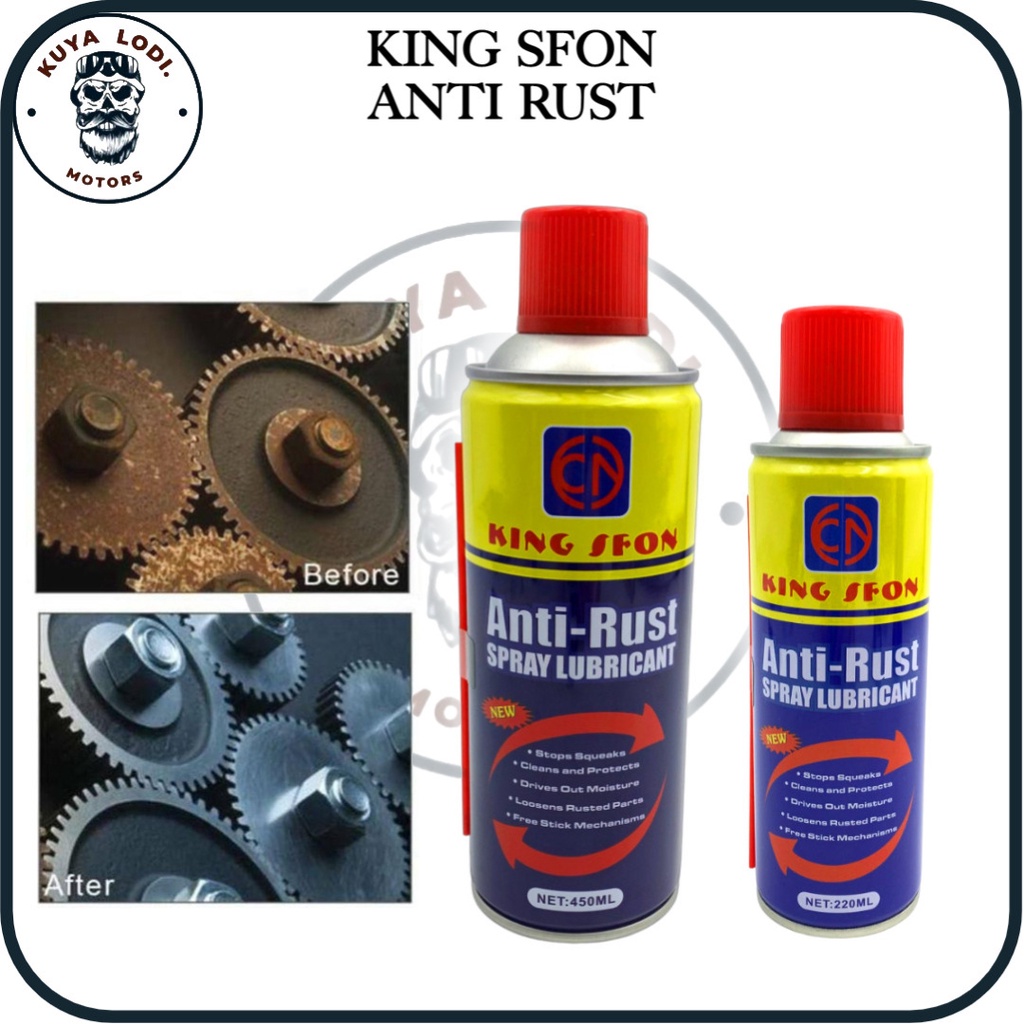 KuyaLodi Motorcycle KSfon Anti Rust Spray Lubricant 450ml and 250ml ...