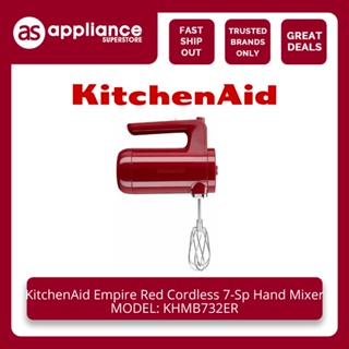 Cordless 7 Speed Hand Mixer Empire Red KHMB732ER