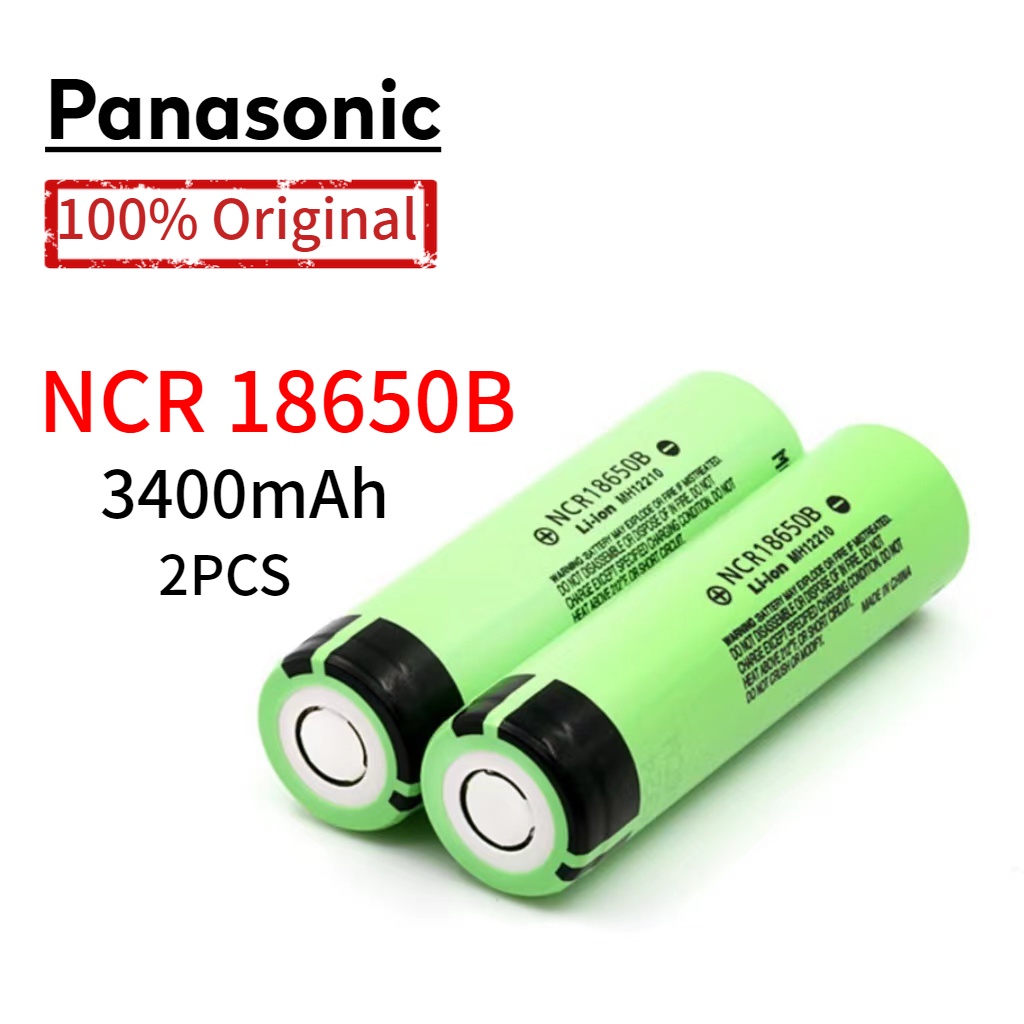 10pcs Panasonic NCR18650B 3400mah 3.7V Battery Button Top Protected ...