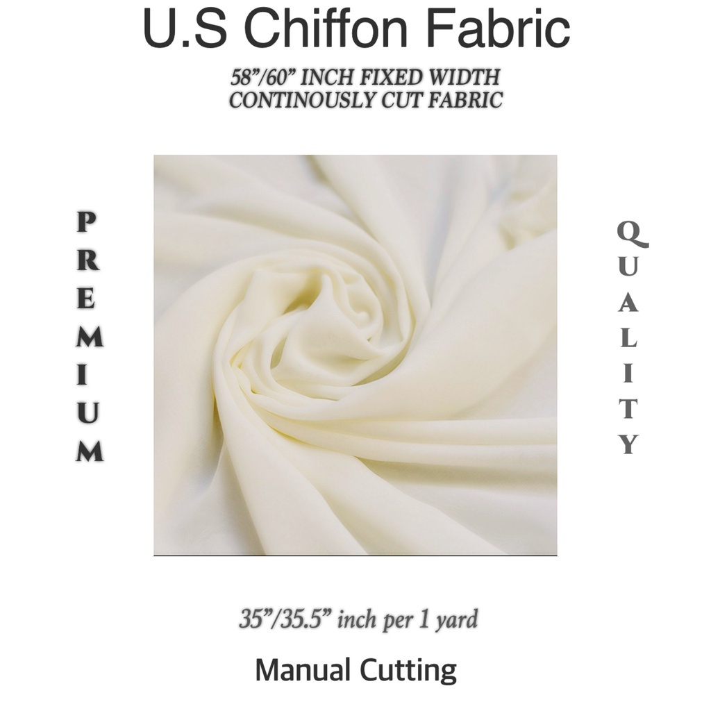 CHIFFON FABRIC [ PER YARD = 35/35.5