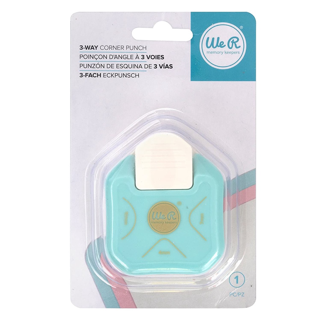 We R Memory Keepers Punch Per Angoli - Taglia Angoli 3 Vie Per Scrapbooking E Fai Da Te - Foto 3