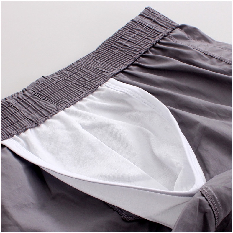 Men's Home Fashion Trend Boxer Summer Pure Cotton Comfortable Youth ...