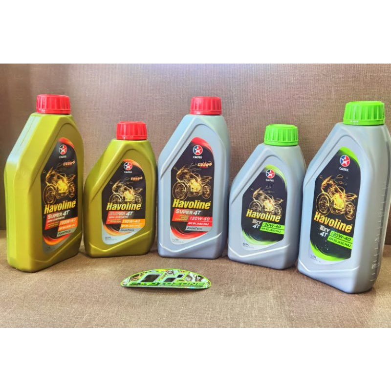 Havoline Motorcycle engine oil Original, EZY 20W40 / Super 4T semiSynthetic 10W40 / Super 4T