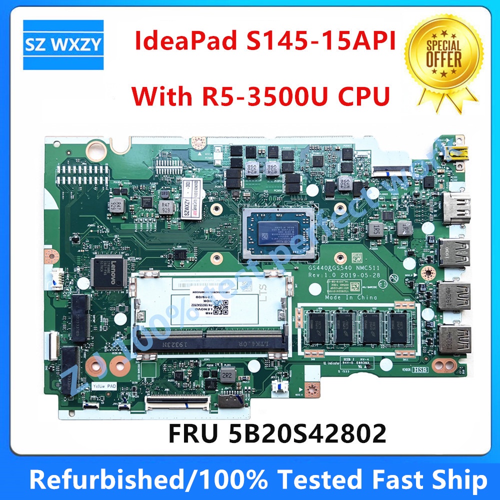 Photo inspiration: Picture Idea: Refurbished For Lenovo Ideapad S145 15Api Laptop Motherboard R3 3200U