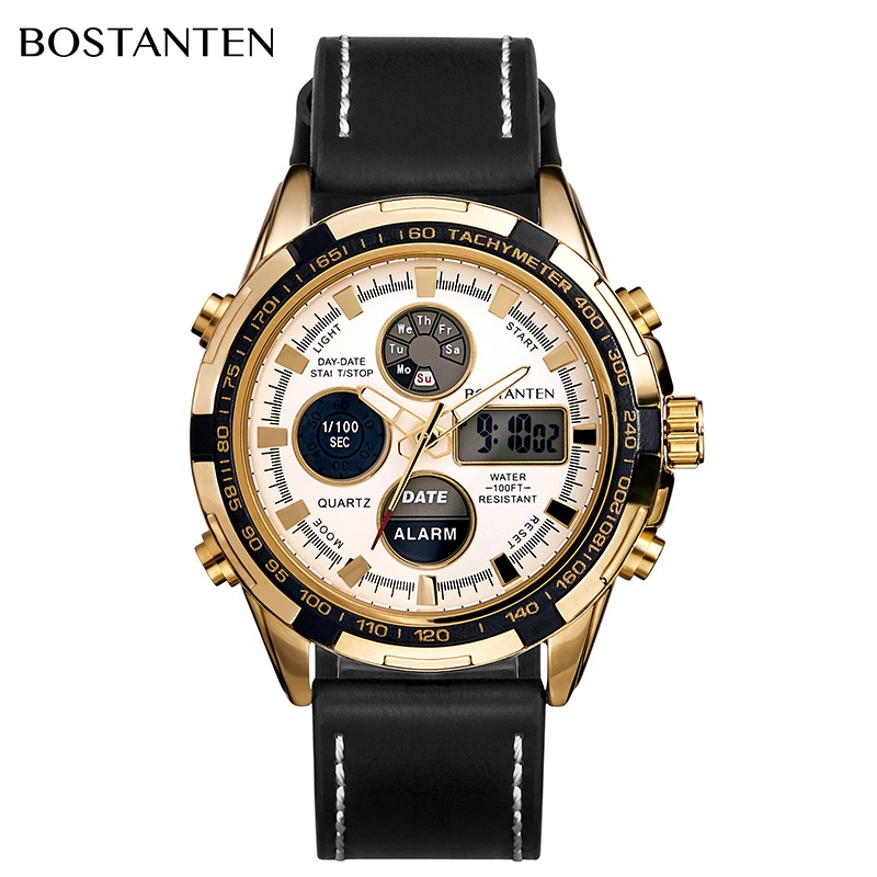 Bostanten Free Gift Watch For Men Original Waterproof Business Automatic  Calendar Relo