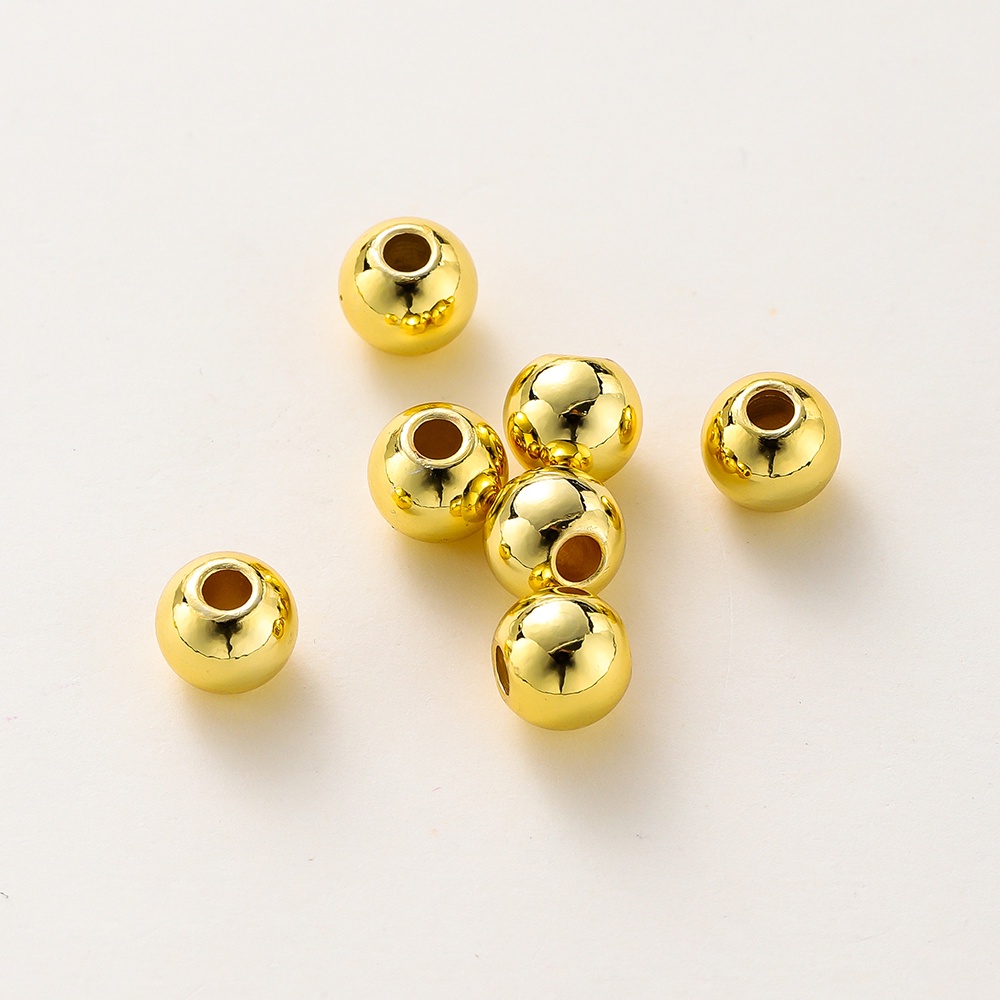 ST.kunkka 20/100pcs 28mm18K Color Retention Real Gold Copper Beads Non