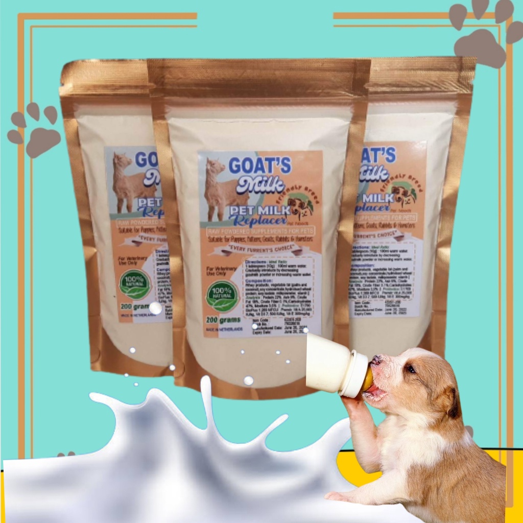 Goats Milk pet milk replacer puppies kitten hamster rabbit piglets