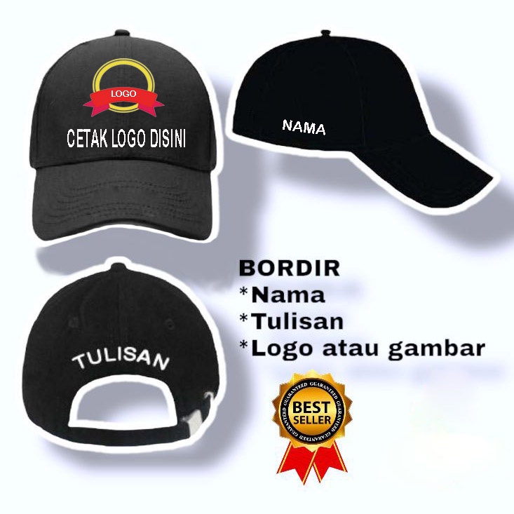 Free EMBROIDERED LOGO WRITING PICTURE CUSTOM ADULT BASEBALL HAT ...