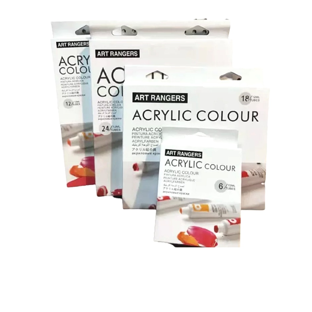 Art Ranger Acrylic Paint Sets 12ml Colors Paints Painting Tube Assorted ...