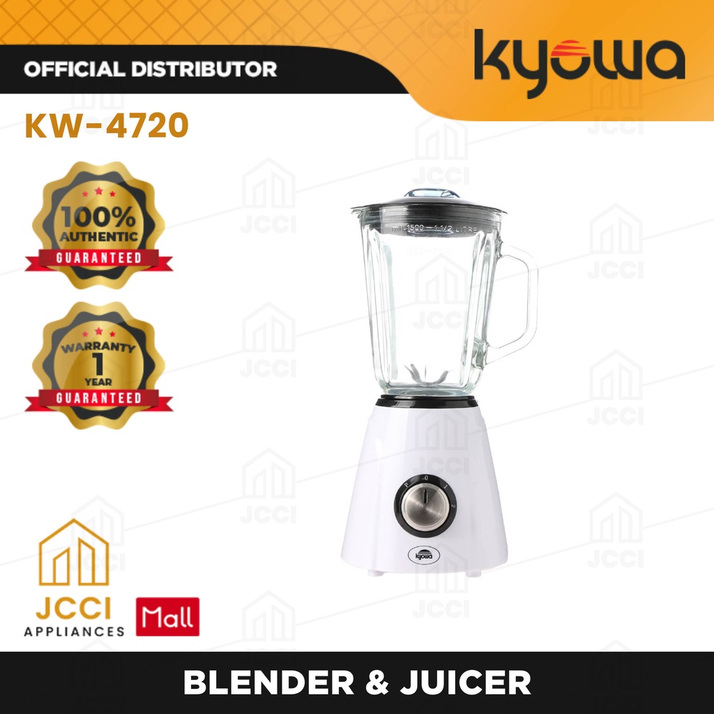 Kyowa Blender w/ Glass Jug 1.5 lts. Original with 1 Year Warranty KW