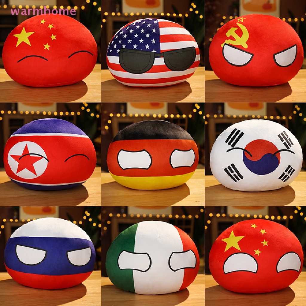 WMPH 10cm Country Ball Plush Toy Polandball Pendant Countryball Stuffed ...