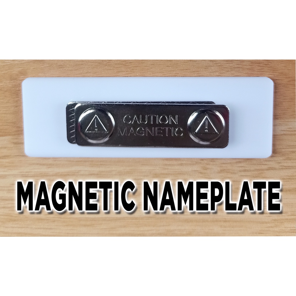 Personalized Magnetic NamePlate Badge, Nametag Badge Magnet ...