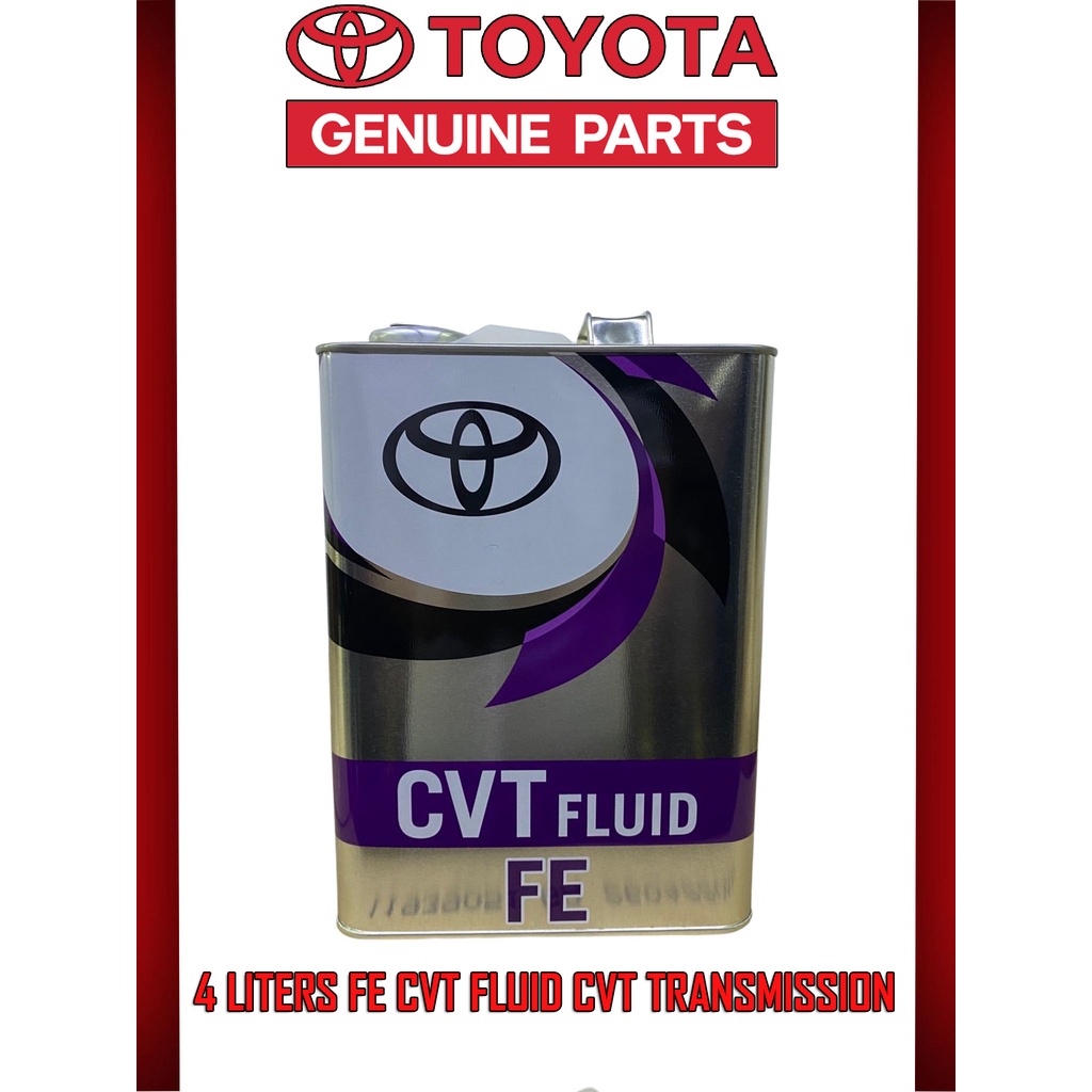 TOYOTA 100 AUTHENTIC 4 Liters FE CVT Fluid VIOS / YARIS & TOYOTA CVT