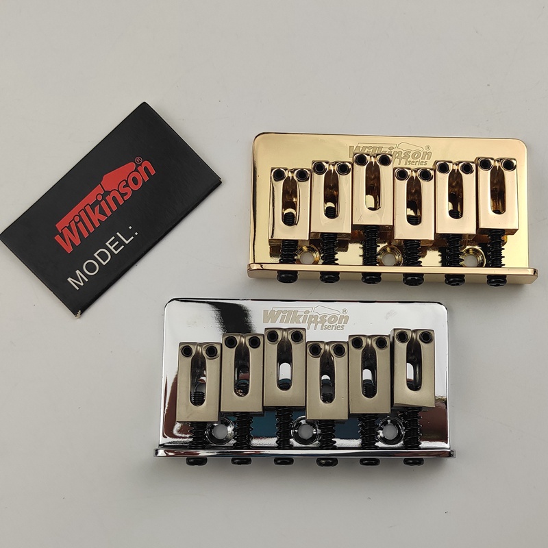 HR-Wilkinson WOF01 Electric Guitar Fixed Bridge String Thru Bridge Steg ...