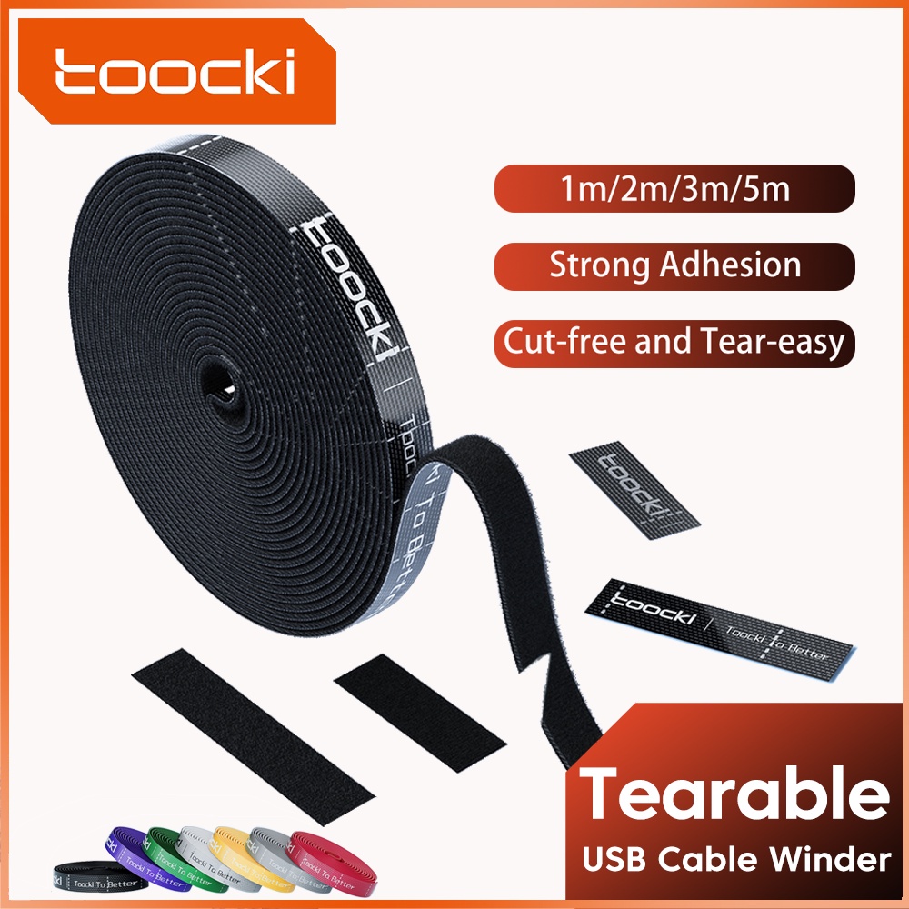 Toocki 15m Velcro Tape Cable Organizer Earphone Velcro Holder Mouse