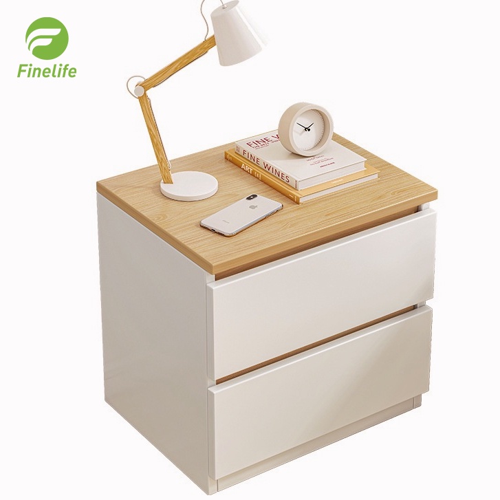 Finelife Minimalist Simple Bedside table nightstand modern bedroom ...