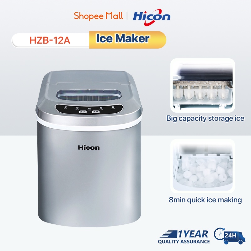 Hicon Portable Ice Maker Machine Automatic Household Large Ice Storage