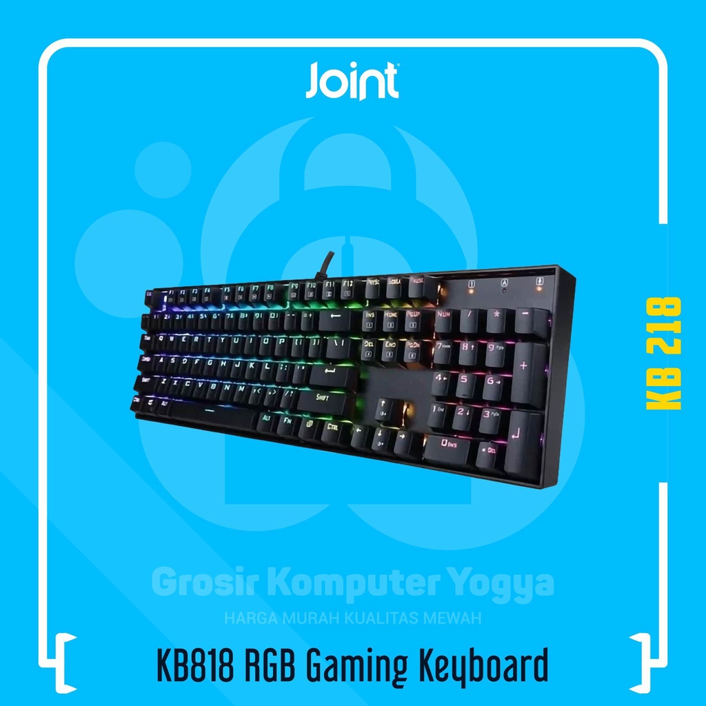 Joint KB818 Full Keys Membrane Wired Gaming Keyboard | Shopee Philippines