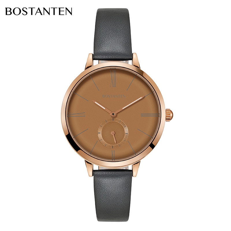 [Any at ₱699] Bostanten Ladies watch ultra-thin quartz leather ladies  watch quartz COD