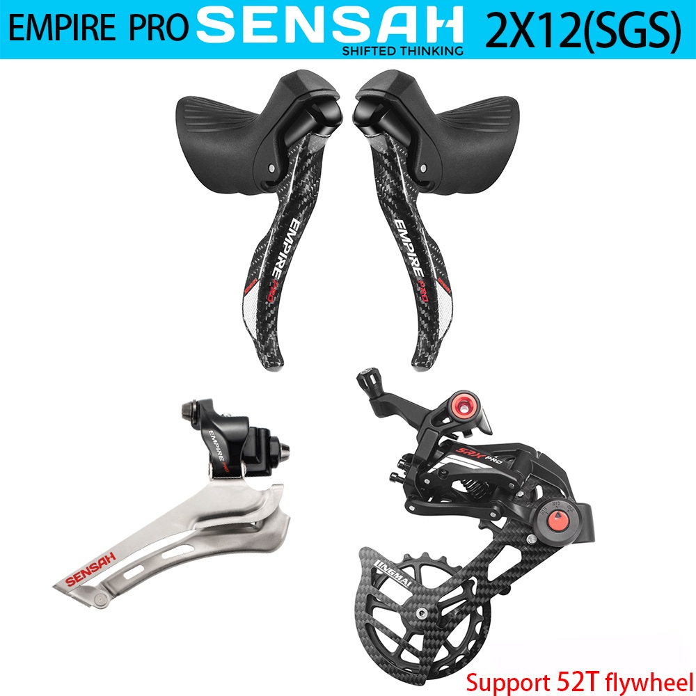 SENSAH EMPIRE PRO 4, Kits Carbon fiber 2x12 Speed 24s Road Groupset R/L ...