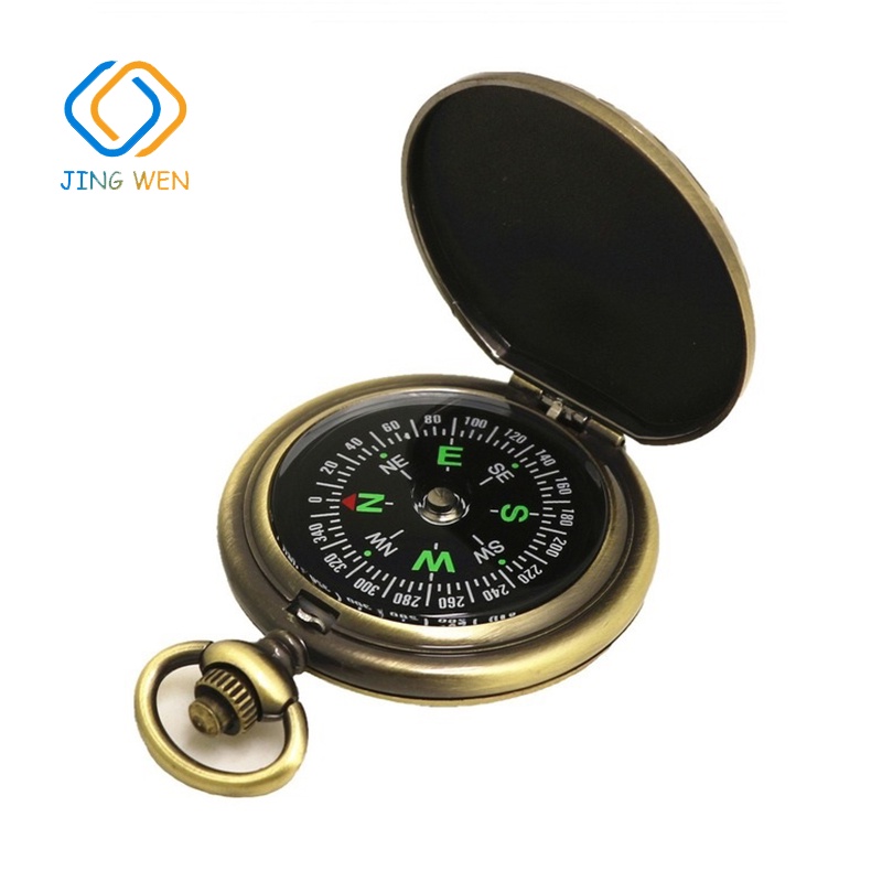 Vintage Pocket Watch Compass Portable Flipopen Compass Gift Supplies