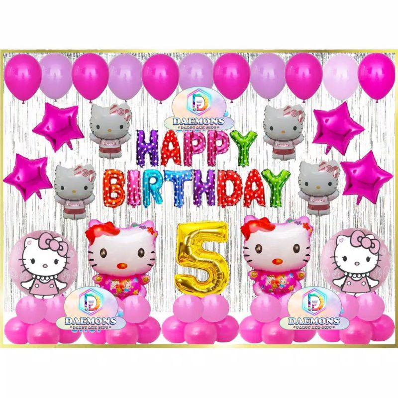 Hello KITTY 15th Decoration Package/BIRTHDAY Decoration/HAPPY BIRTHDAY
