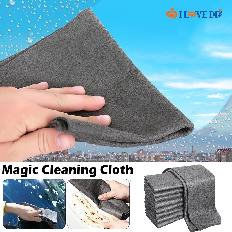 Reusable Efficient Clean Microfiber Cloth/ Thickened No Trace Glass