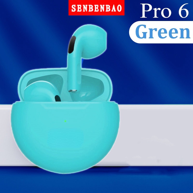 Senbenbao Pro6 Tws Bluetooth Earbuds Wireless Bluetooth Earphone Touch Control 9d Stereo Headset 5020