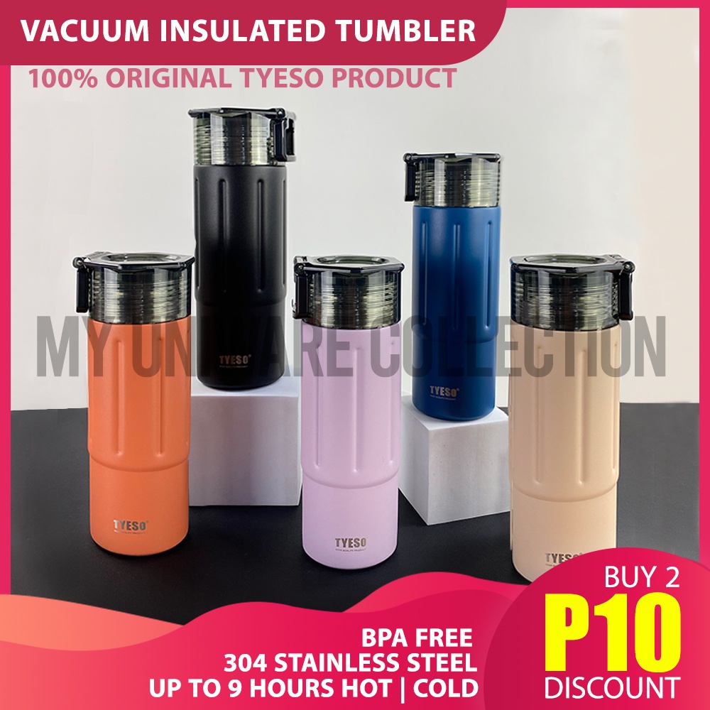 Original Tyeso Vacuum Insulated Tumbler Handheld Sports Thermos Cup