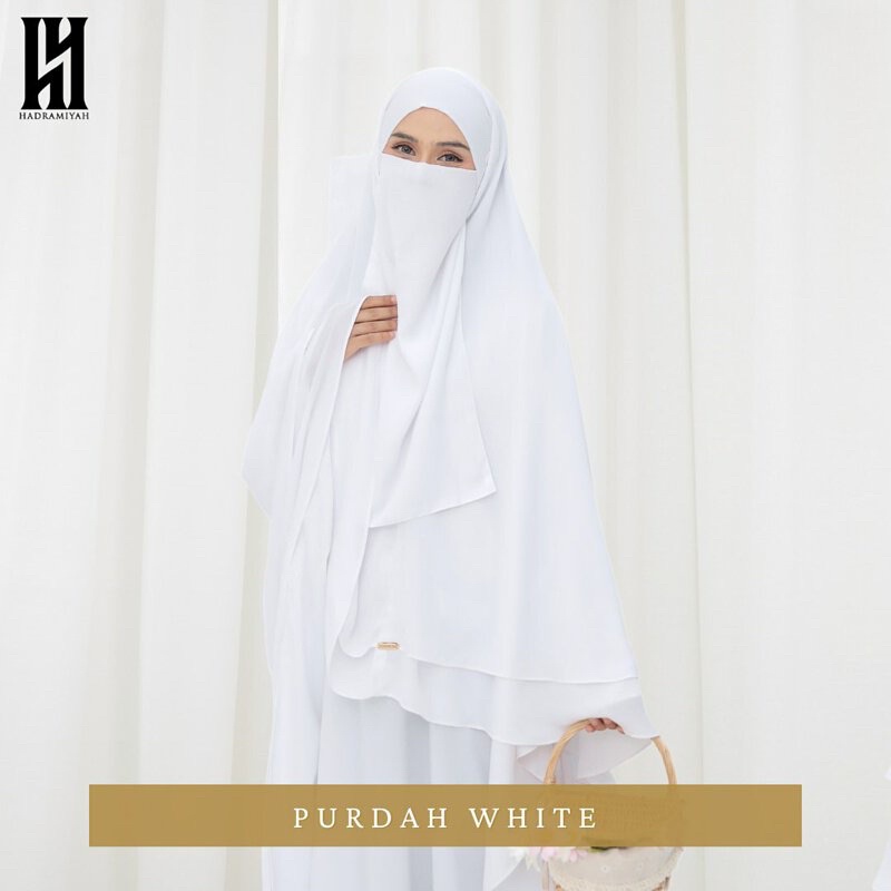 PURDAH HALF UMRAH (Black & White) | Shopee Philippines