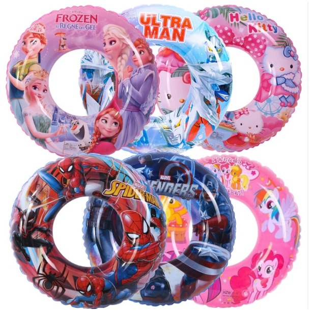Inflatable Cartoon Swimming Ring Kids Cartoon Swimming Ring Salbabida ...