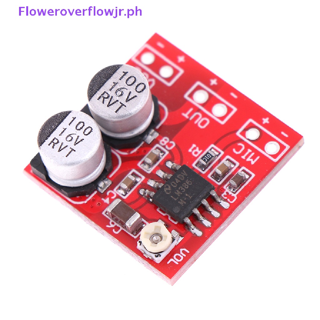 SSF DC 5V12V LM386 electret microphone power amplifier board gain 200