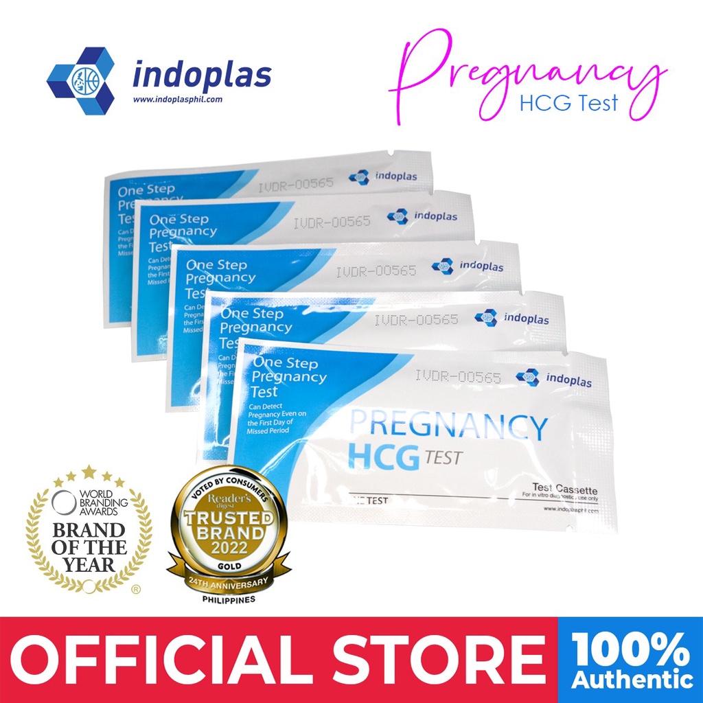 Indoplas HCG Pregnancy Test Cassette Type 5 Pieces | Shopee Philippines