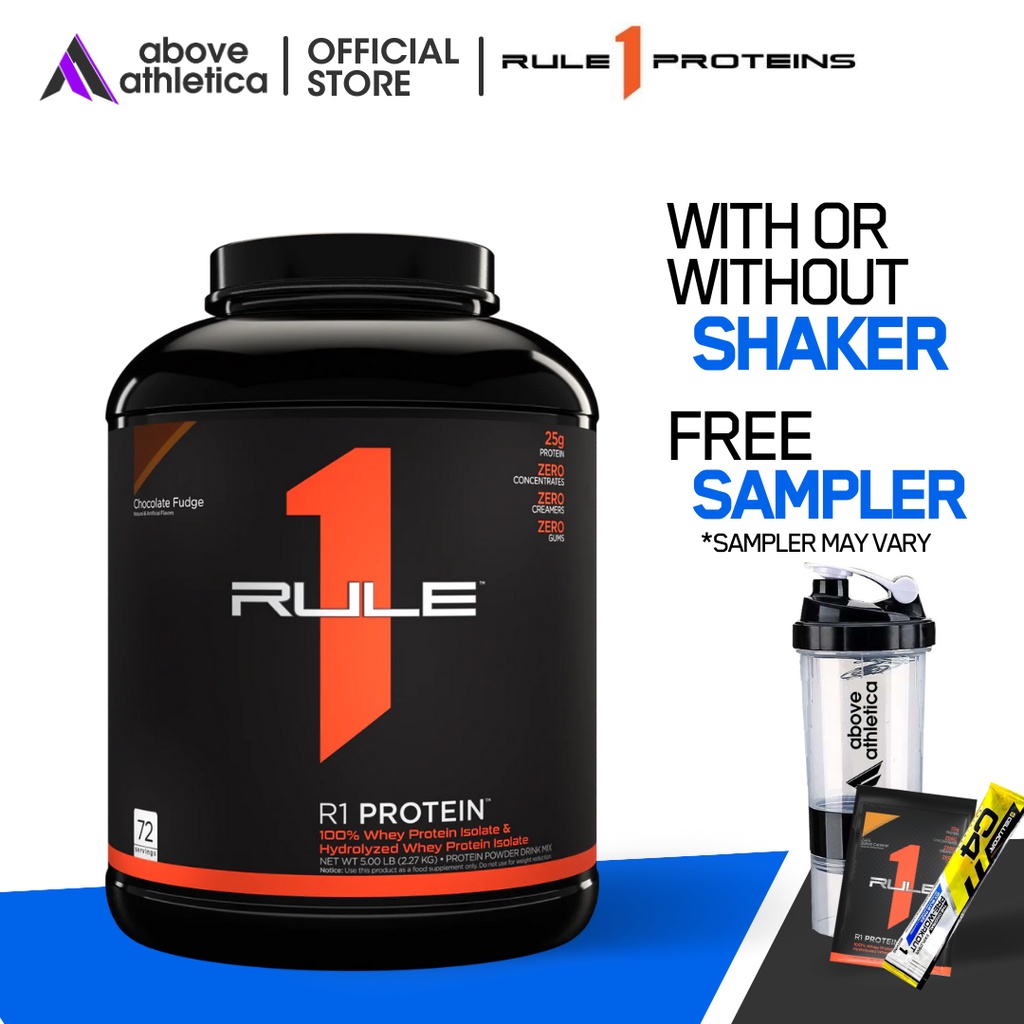 Rule 1 R1 Whey ISOLATE Protein 5Lbs FastActing Pure Hydrolysate
