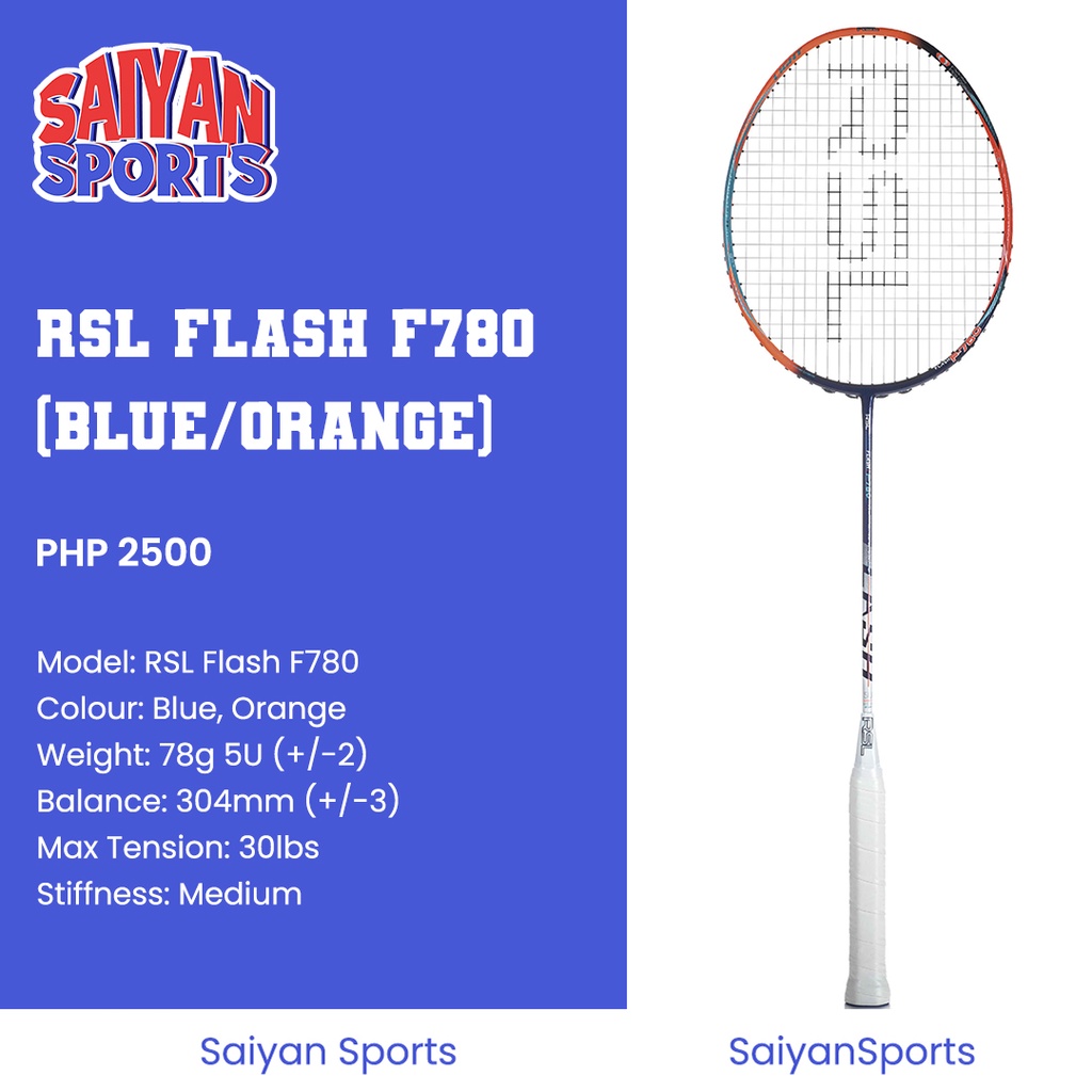 RSL Flash F780 Badminton Racket Shopee Philippines