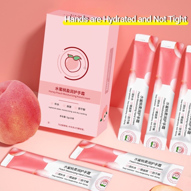 Peach Moisturizing Hand Cream 1box (20 sachets) Shopee Philippines