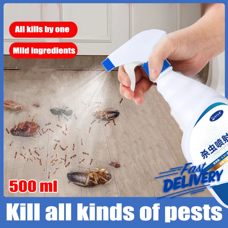 Spray insecticide insect cockroach killer ants flea extract 500ml mites ...